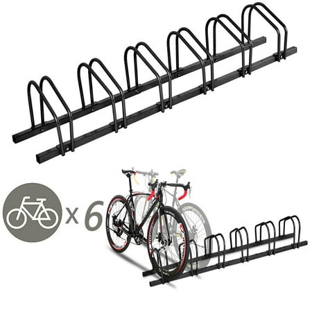 Gymax 6 Bike Bicycle Stand Parking Garage Storage Cycling Rack