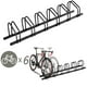 Gymax 6 Support à Vélo Parking Garage Garage Rack à Vélo Noir – image 1 sur 10