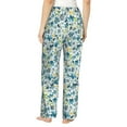 thumbnail image 6 of Pajama Pants Women, Floral In Blue Sweatpants Soft Sleep Lounge Pants, Casual PJ Bottoms Pants with Pockets, 6 of 7