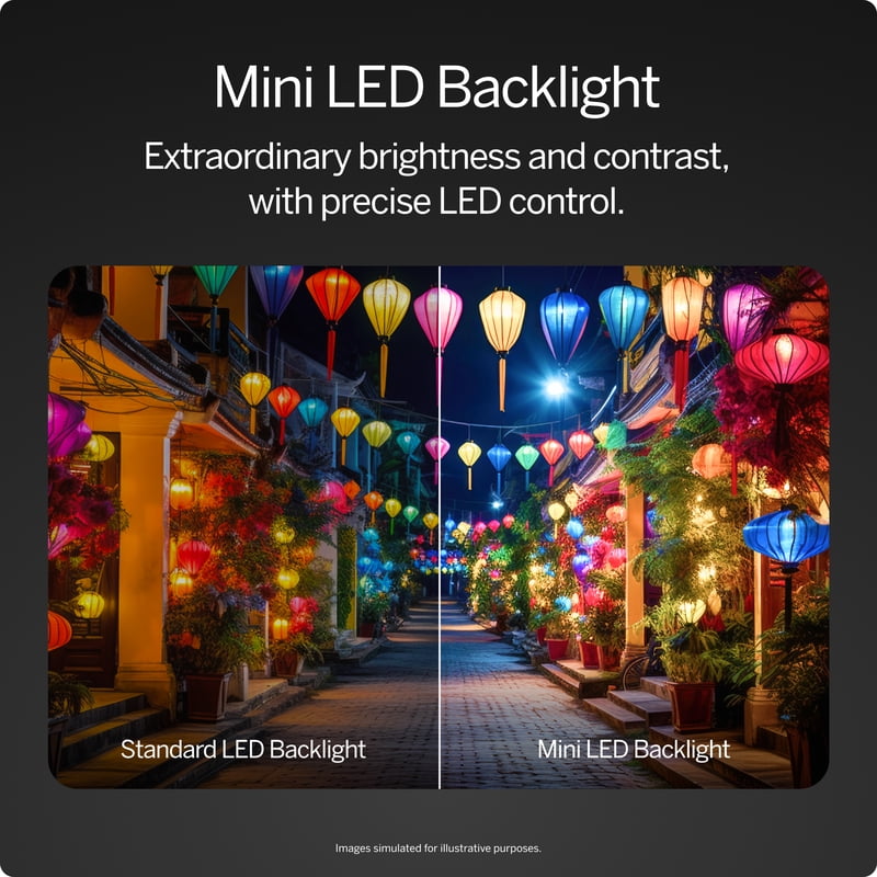 VIZIO 65 Mini LED Quantum 4K QLED HDR Smart TV (NEW 2026) VQM65C-10 display and camera view