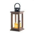 thumbnail image 2 of Lodge Wooden Lantern With Led Candle, 2 of 2