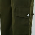 thumbnail image 7 of Ediodpoh Womens Pants Wear Waist Three Pocket Trousers Waist Cargo Casual Utility Pants with Fit for Women Army Green XL, 7 of 7