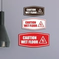 thumbnail image 4 of Signs ByLITA Fancy Caution Wet Floor Durable ABS Plastic Laser Engraved Easy Installation Elegant Design Sign (Black) - Medium, 4 of 6