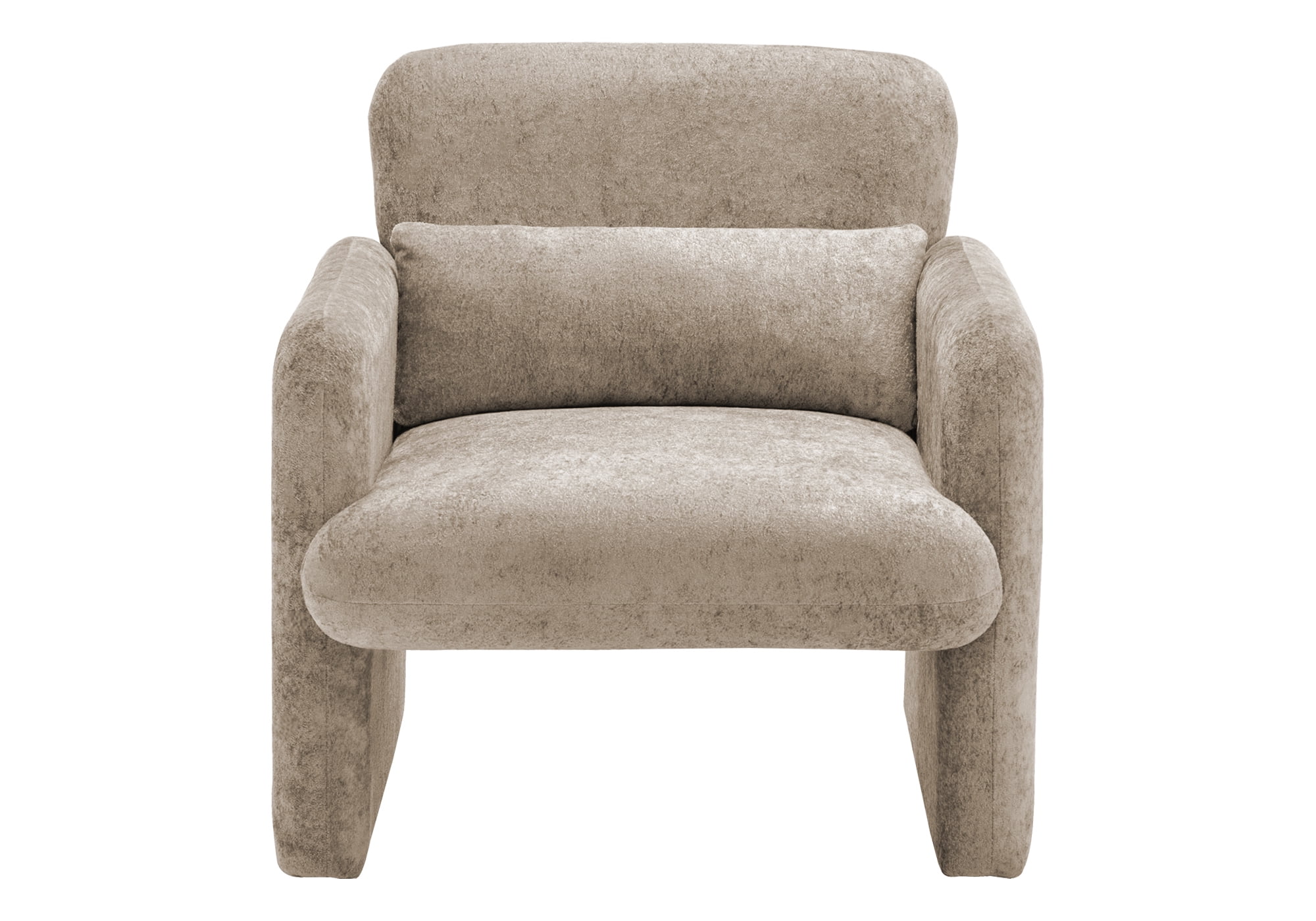 Monarch Specialties - I 8026 Accent Chair, 31"H, Upholstered, Bedroom, Light Brown Fabric