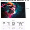thumbnail image 2 of Monkey Rug & Home Decor-Cool Gorilla Black Area Rugs-Animal Monkey Rug Carpet Durable & Non-Slip Modern Rugs for Living Room Bedroom Man Cave Decorative-I83HP, 2 of 7
