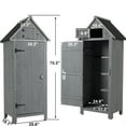 thumbnail image 4 of 30.3"L x 21.3"W x 70.5"H - Spacious Storage for Tools - Outdoor Garden Use - Keep Tools Organized and Protected, 4 of 6