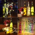 thumbnail image 4 of 12 luces para botellas, luces de corcho para botellas de vino, 2 m, 20 luces de hadas LED, 4 of 5