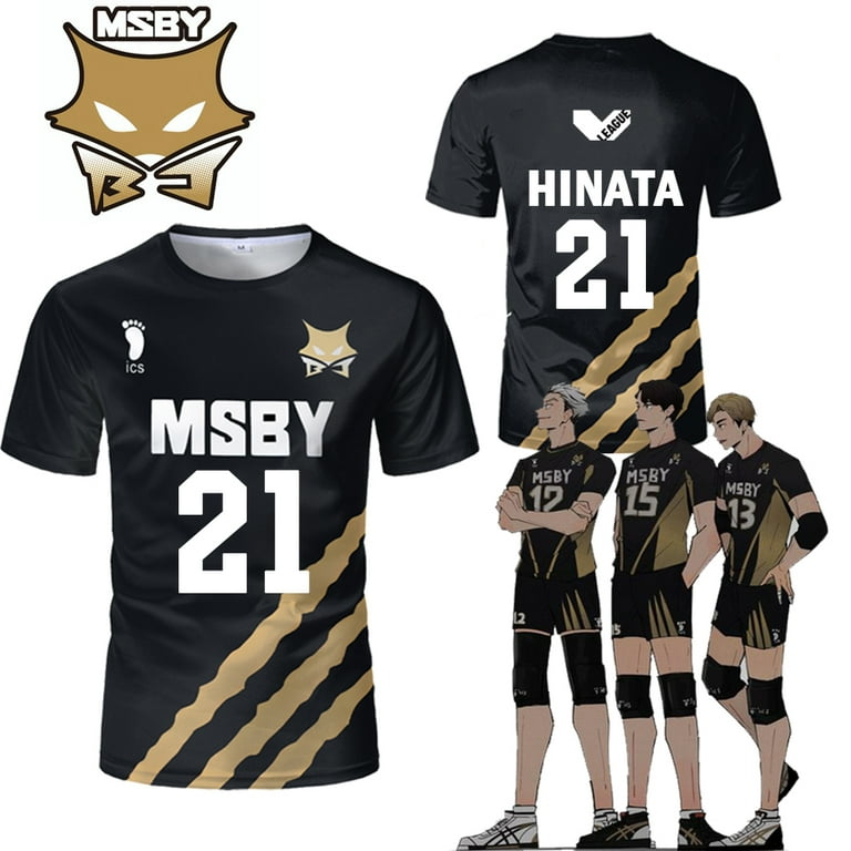 Haikyuu MSBY Black Jackal jersey Japanese anime cosplay tops