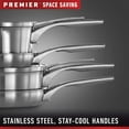 thumbnail image 6 of Calphalon Premier Space-Saving Stainless Steel Pots and Pans, 10-Piece Cookware Set, 6 of 9