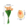 thumbnail image 2 of BalsaCircle 10 Peach 13" Single Floral Stem Foam Tulips Flowers Blooms, 2 of 7