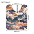 thumbnail image 2 of Ryvnso Flower Pattern Bathroom Shaggy Rugs Toilet U Shape Mat Soft Contour Rug 20"x24", 2 of 9