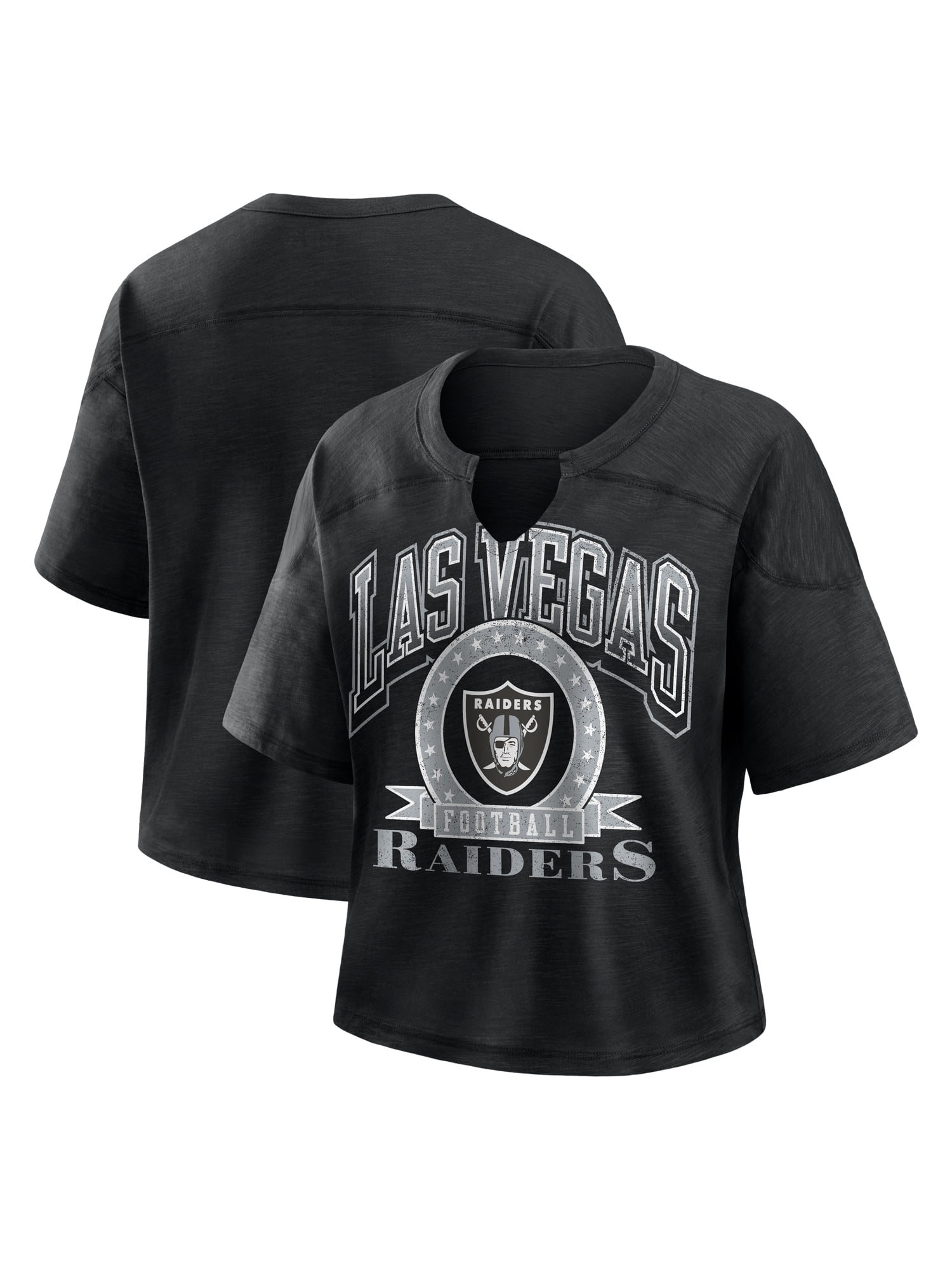 NFL Las Vegas Raiders Women's Cotton Black Short Sleeve T-Shirt