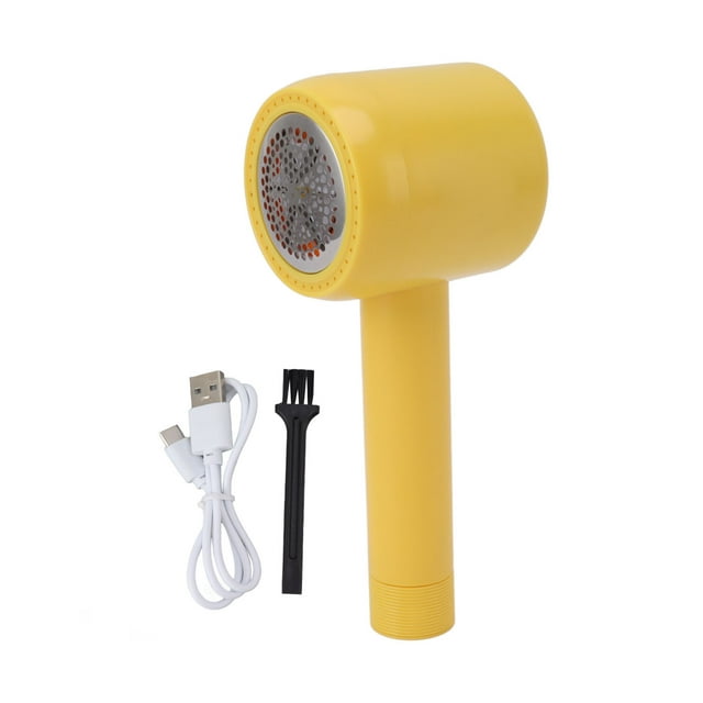 Afeitadora de telas recargable, quitapelusas eléctrica, afeitadora portátil para suéteres con cuchillas de acero inoxidable de 6 hojas para ropa