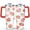 Red, variant on Strawberry Flowers 40oz Tumbler - Double Wall Leak-Proof Cup - Sweet Red Berry Watercolor Art for Office Workers