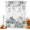 White, variant on Teal Pumpkins Fall Shower Curtains for Bathroom, Thanksgiving Autumn Leaves Blue Waterproof Fabric Shower Curtain, Decorative Bathroom Curtain for Bathtub, 36"x72", No Hooks Included