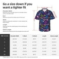 thumbnail image 5 of Honeii Colorful Butterflies Print Men’s Hawaiian Shirt,Classic Button-Down Short Sleeve Shirt, for Beach, Vacation, and Outdoor Activities,Small, 5 of 7