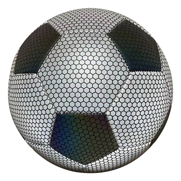 Equipo Entrenamiento Práctica Pelota Brillante PU Holográfica Luminosa Fútbol