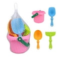 thumbnail image 2 of Staron 4Pcs Kids Beach Toys with Shovels and Bucket, Portable Sand Play Set for Toddlers, Outdoor Beach Toys for Summer Fun and Family Activities, 2 of 6