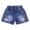 Blue, variant on Isvgxsz New Denim Shorts Girls Little&Big Girls Summer Cute Denim Shorts Elastic Waistband Casual Jeans for Girls Girls Shorts Jeans
