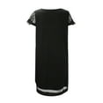 thumbnail image 5 of AOOCHASLIY Ladies Dresses Clothes Women's Comfortable Casual Ethnic Short Sleeve V Neck Print Dress, 5 of 8