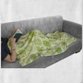 thumbnail image 6 of Artichoke Soft Flannel Fleece Blanket, Hand Drawn Fresh Vegetable Sketch Tasty Natural Food Organic Eats Artwork Print, Cozy Plush for Indoor and Outdoor Use, 70" x 90", Lime Green, by Ambesonne, 6 of 6