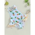 thumbnail image 6 of Aojekbee Toddler Girl Summer Swimsuit Cute Sleeveless Fruit/Animal Print Bathing Suit Infant Swimwear, 6 of 10