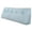 Blue, variant on Striped Fuzzy Wedge Headboard Pillow, Ergonomic Triangular Bed Backrest Bolster Pillow with Neck Roll, Washable Reading Support Cushion (Blue, 32×8×20 Inches)