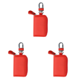 thumbnail image 1 of 3uds. Estuche para llaves de coche Cartera con llavero de coche a la moda Caja para llaves multifuncional (rojo), 1 of 3