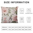thumbnail image 5 of COMIO Watercolor Flower Pillow Cover Floral Abstract Pink Grey Blossom Spring Rose Pillow Cover Throw Pillow Case Cushion Cover Pillowcase for Sofa Home Bed Decorative, 5 of 5