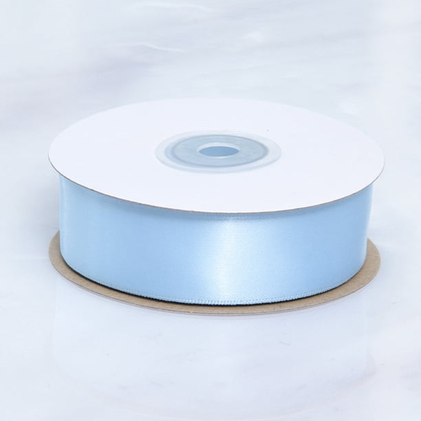 Xiao Hua rollos de cinta de satén azul brillante con un ancho de 0,98 pulgadas, utilizada para cintas de ramos y cintas de ramos de boda, para manualidades, decoración y cintas de embalaje floral.
