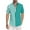 Mint Green trendy tops for Men, variant on Loose Hawaiian Beach Shirts for Men Fashion Tees Stripe Color Block Teens Tops Short Sleeve Turndown Collar Button Activewear Casual Relaxed Summer Red XXXXL