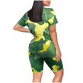 thumbnail image 4 of Birdeem Ensemble Deux Pièces pour Femmes, Ensemble de Cycliste, T-Shirt à Manches Courtes à Col Rond + Shorts Taille Haute, 4 of 10