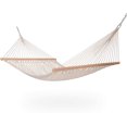 thumbnail image 4 of SUNCREAT Hammocks Cotton Rope Double Hammock, 450 lbs Capacity, Natural（Stand Is Not Include）, 4 of 9