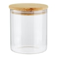 thumbnail image 1 of Contenedor Prichos con Tapa de Bambú de Vidrio Med 330 ML 1 Pieza, 1 of 6