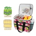 thumbnail image 2 of FORMRS Insulated Cooler Bag 24 Cans Capacity Soft Leakproof Lunch Box with Side Pockets, Floral Raspberries, 2 of 7