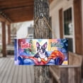 thumbnail image 4 of Watercolor Hello Winter Boston Terrier Chill Christmas Welcome Landscape Wood Sign Gentleman Dog Lover Gifts Hanging Wall Home Decor - 00016, 4 of 5