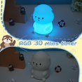 thumbnail image 4 of Lámpara YuanDian Sea Otter Night Light 8 colores de silicona, 4 of 8