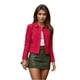 thumbnail image 1 of Blazer Estilo Camisero con Botones Forrados Rojo Chica, 1 of 4