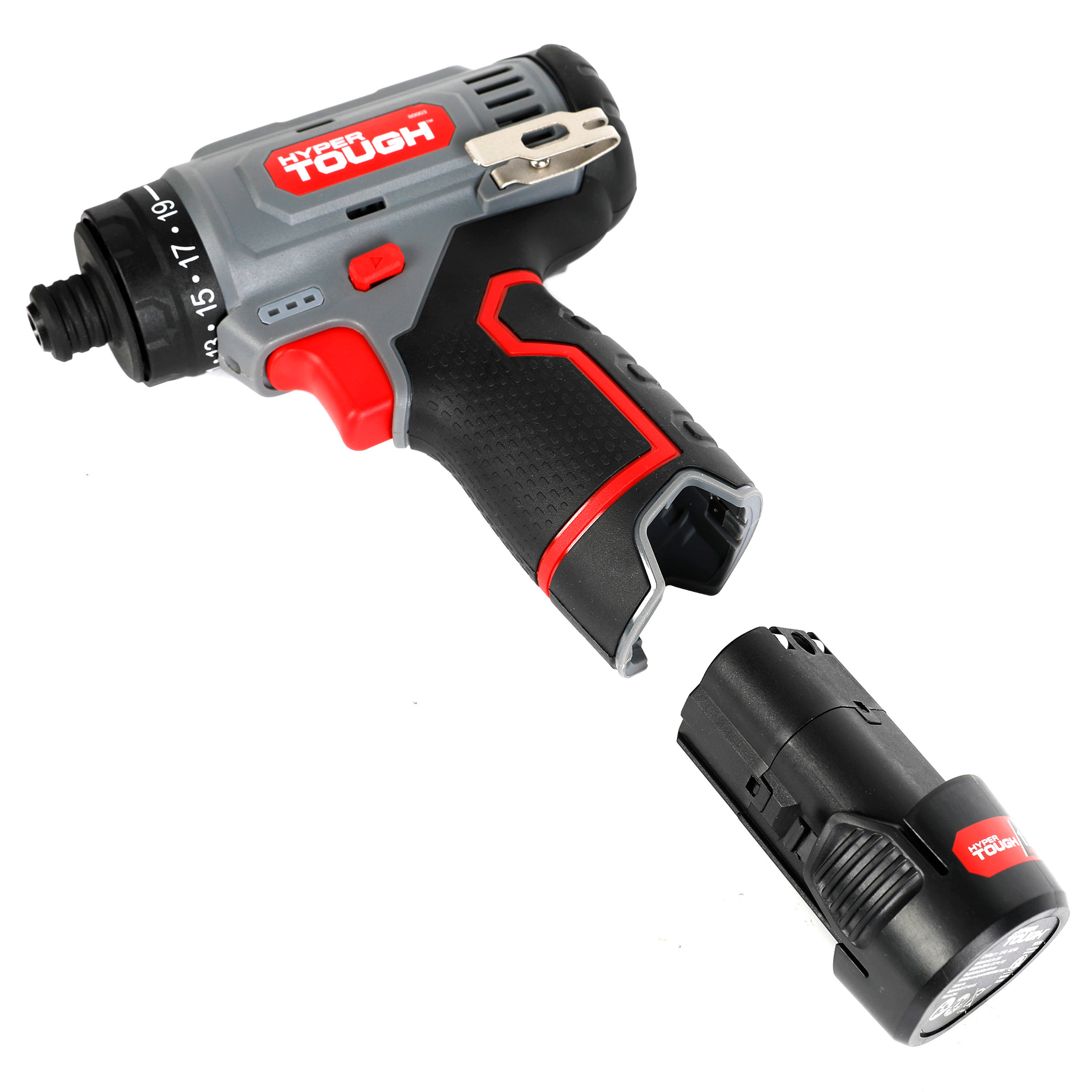 Hyper Tough 12V Max Lithium-Ion 3-in-1 Multi-Head Power Drill Set with 1.5Ah Battery and Charger