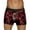 Black, variant on Yuncity Mens Valentines Day Boxer Briefs Underwear Printed Red Bubble Love Rose Shorts Mid Waist Soft Underpants Black L