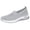 Gray, variant on Women's Woven Orthopedic Breathable Soft Shoes Arch Support, Foam Shoes Walking Anti-Skid Sports Shoes Black 9