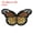 Khaki, variant on Uxcell 5 Pcs Butterfly Iron on Patch Sew on Iron on Decorative Patch, 2.9"Lx1.8"W, Khaki