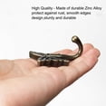 thumbnail image 4 of 6pcs Robe Hooks Zinc Alloy Curtain Wall Mounted DIY Coat Cloth Hanger with Screws Bronze Tone, 4 of 7