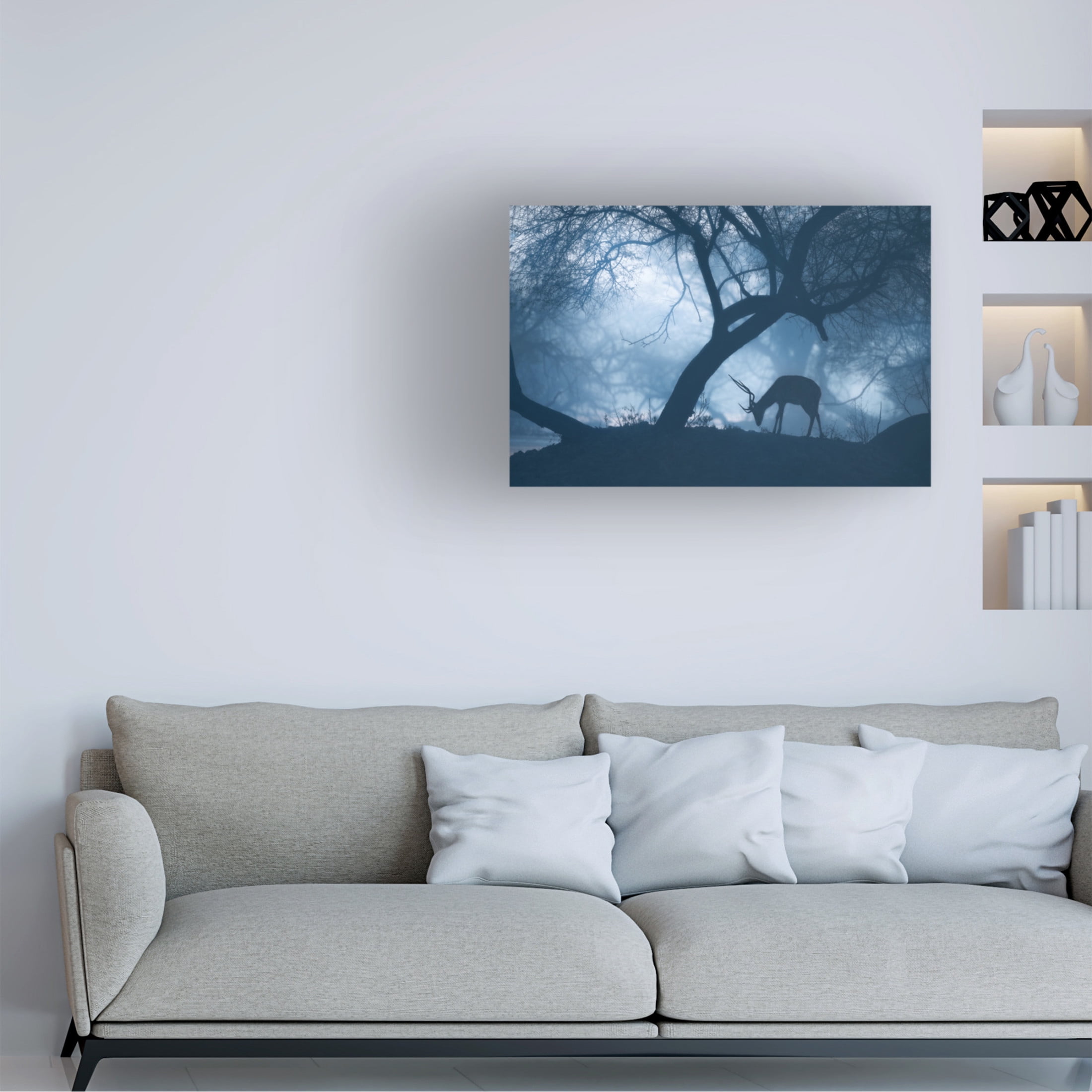 Trademark Fine Art Jayanta Guha Misty Winter Morning Canvas Wall Art