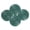 Green, variant on Homebia Designs Beaded Placemats Set of 4 - Round Farmhouse Charger Mats - Handcrafted Decorative Glitz Table Placemats for Dinner Parties, Holidays, Weddings & Elegant Dining Décor - 13 Inch Silver