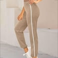 thumbnail image 2 of Women Wide Leg Pants 2024 Elastic Waist Fashion Solid Casual Sports Sweatpants Loose Pants With Pockets, 2 of 2