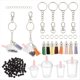 thumbnail image 1 of 176 Piezas Kit para Hacer Llaveros con Mini Tazas, Que Incluyen Dijes de Mini Tazas en , Colgantes de Té de , Colgante con Borlas de Negras, 1 of 5