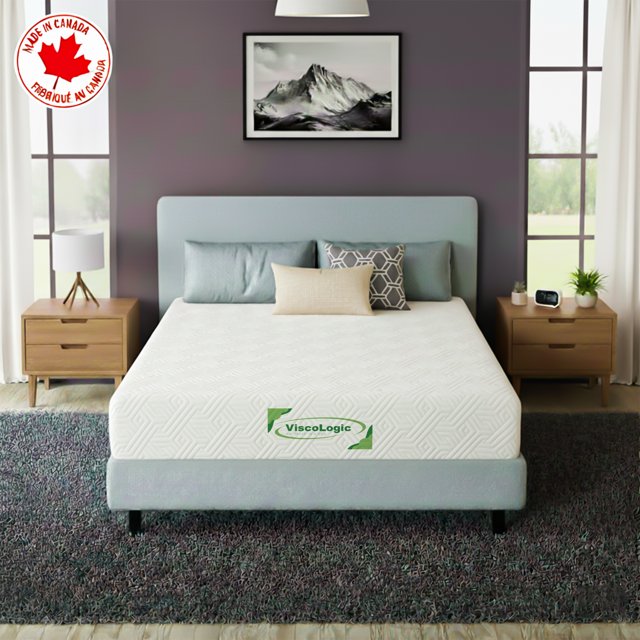 ViscoLogic Harmonynap 5 inch Twin Mattress, Made in Canada Medium-Firm, Cool Gel Infused & Pressure Relief Mattress for Kids, Adults, CertiPUR-US®