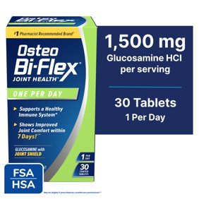 Osteo Bi-Flex One Per Day Joint Health Dietary Supplement with Glucosamine HCI and Vitamin D3, 30 Count