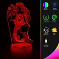 thumbnail image 4 of Regalos de sirena para niñas, lámpara de luz nocturna de sirena 3D Illusion wi, 4 of 5